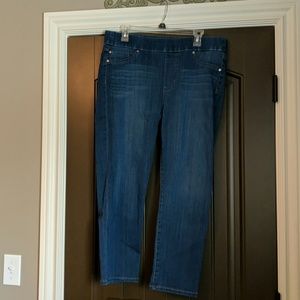 Liverpool crop pull on jeans, size 16 / 33
